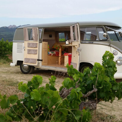 The Domaine de la Tourade: through the vines in a vintage van!
