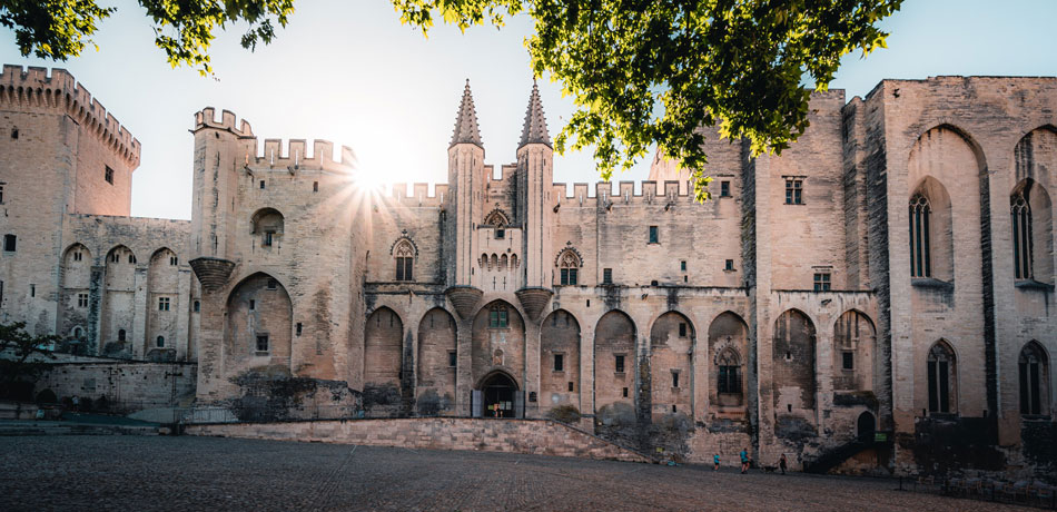 the Pope’s Palace in Avignon