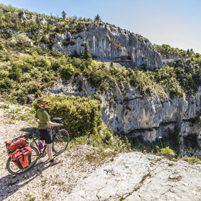 Cycling in the Nesque River Canyons