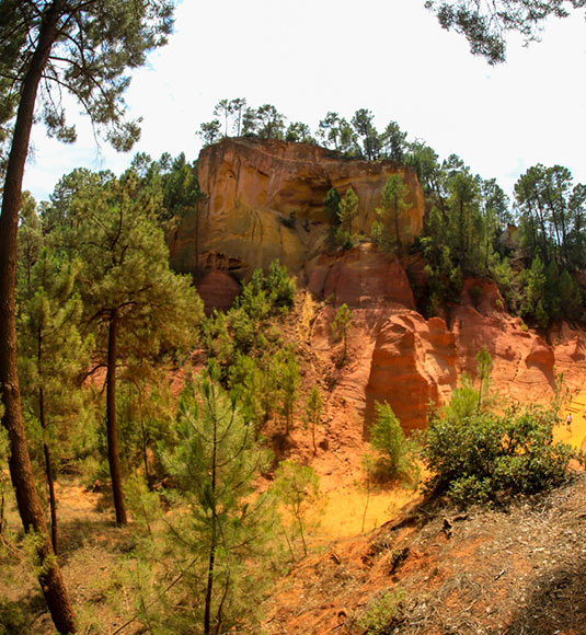 The ochre landscapes of the Luberon